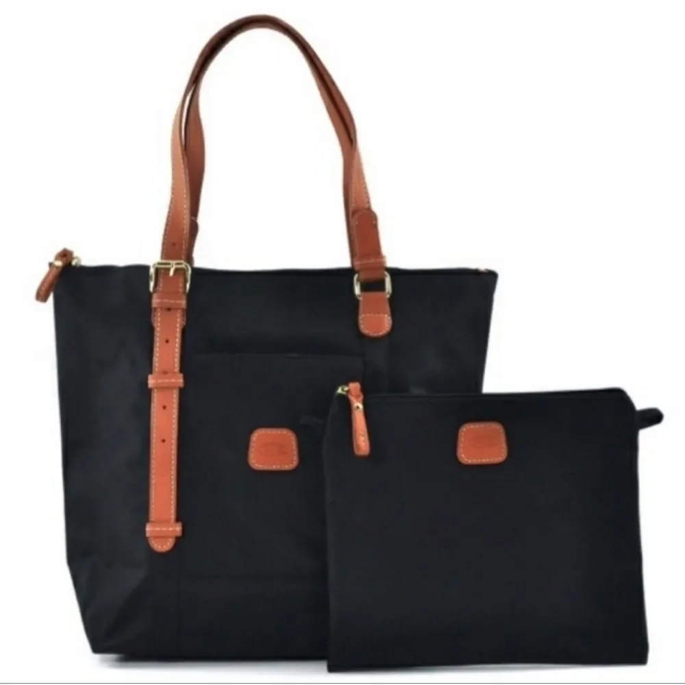 NWT BRIC'S X Medium Waterproof Shopping Nylon Tote Bag With Crossbody Bag - Picture 1 of 9